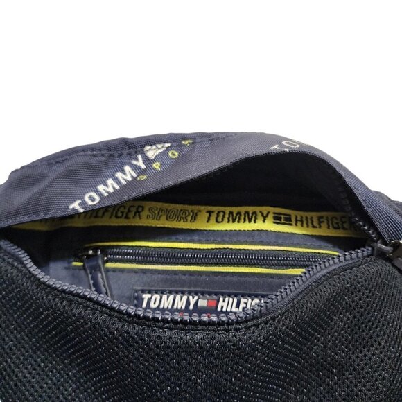 Tommy Hilfiger Unisex Fanny Pack Crossbody Polyester 3 Slots Zipper Navy - Picture 8 of 12